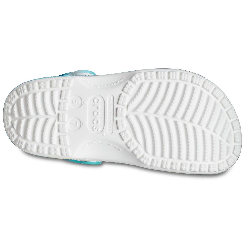 Blue / Multi Women's Crocs Classic Solarized Clogs | NZ 0135TCEV